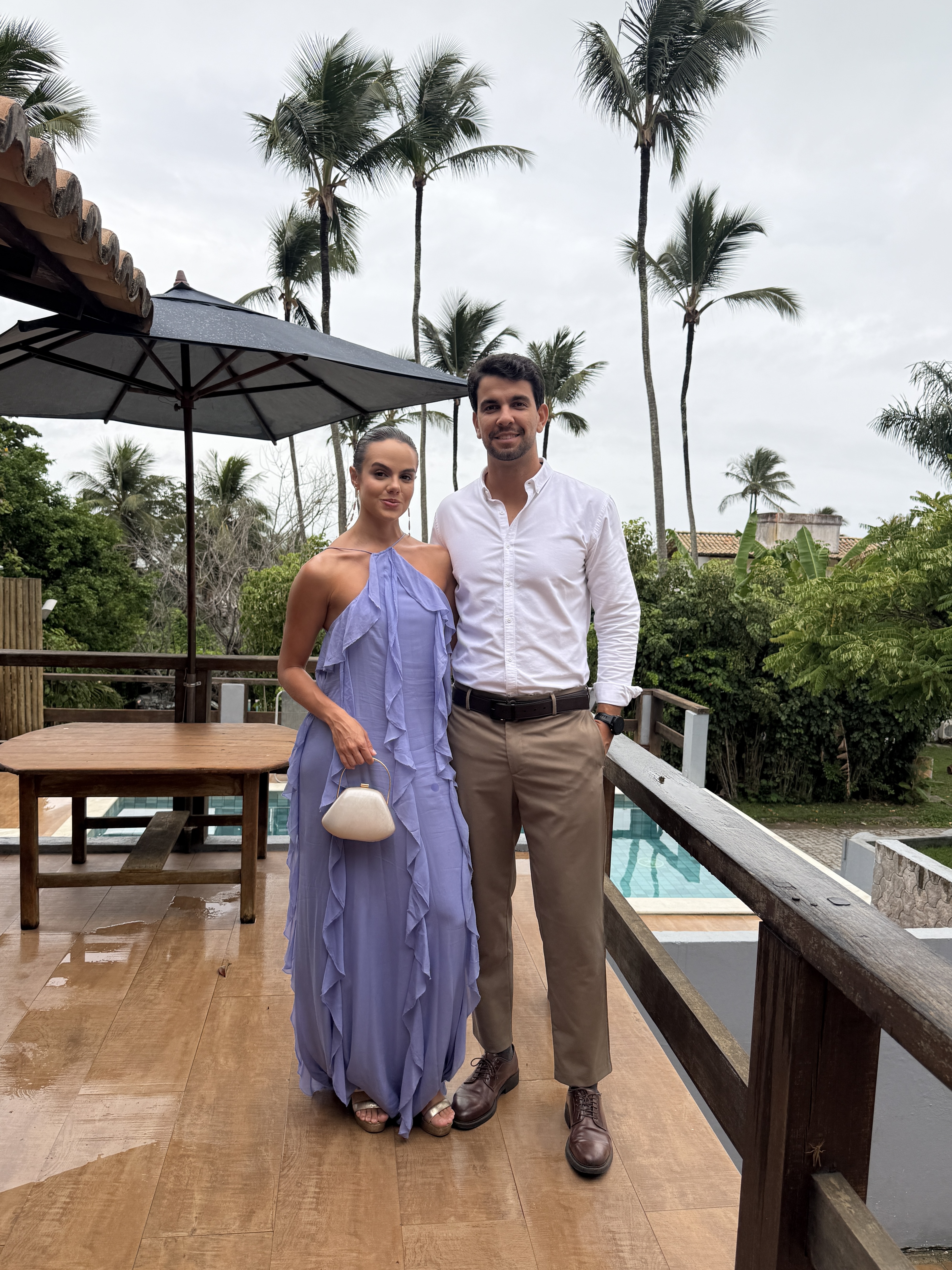 Casal em evento